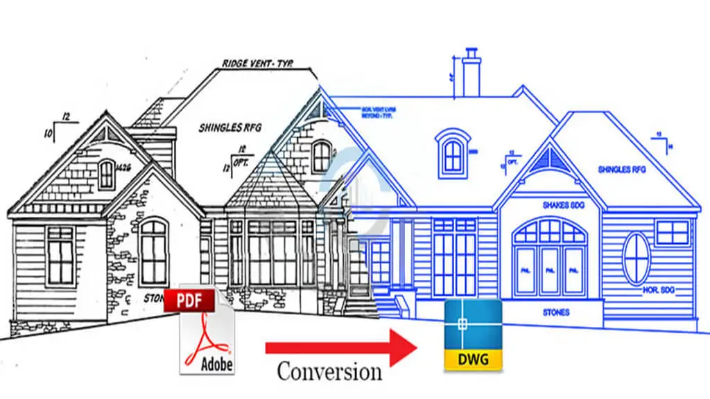 pdf drawings to autocad services